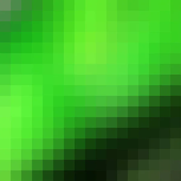 滑らかなモザイク タイルの緑の背景 正方形フォーマットを抽象化します — ストックベクタ