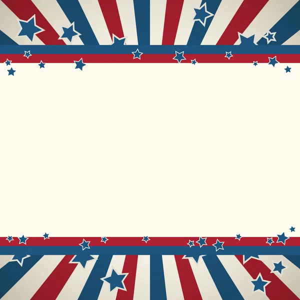 American flag patriotic background — Stock Vector