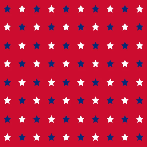 American stars seamless pattern — Stock Vector