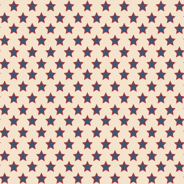 American stars seamless pattern — Stock Vector