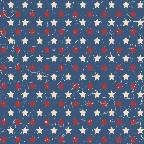 American stars pattern — Stock Vector