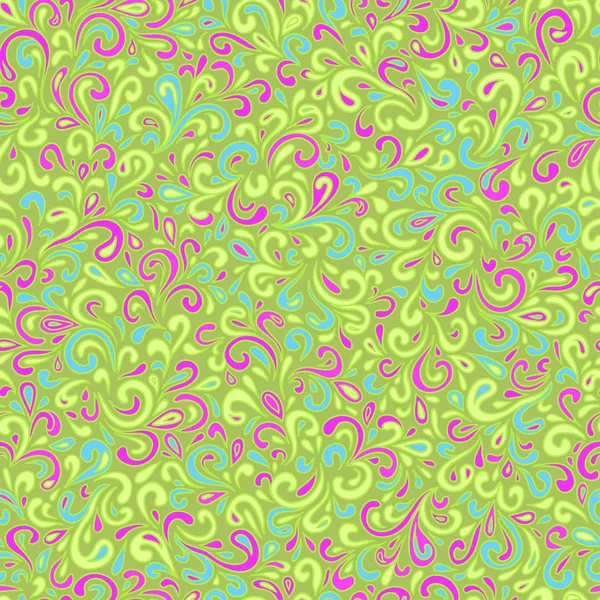 Wavy doodle seamless pattern — Stock Vector