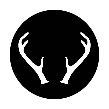 Çizilmiş geyik boynuzları el 