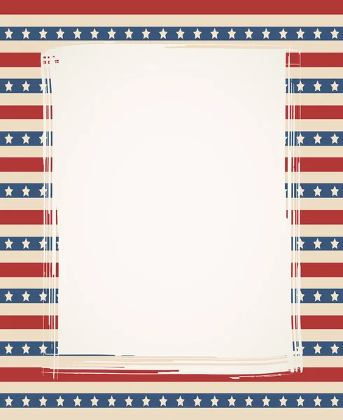 American flag patriotic background — Stock Vector