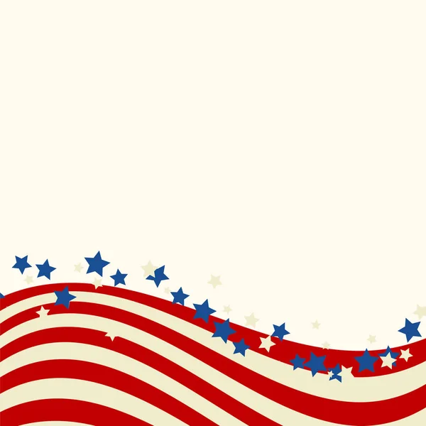 Amerikan bayrağı vatansever arka plan — Stok Vektör