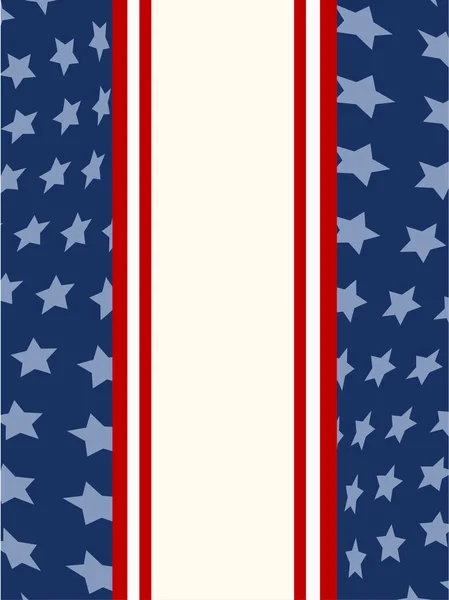 Bandeira americana fundo patriótico — Vetor de Stock