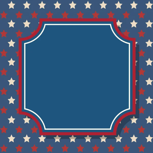 American patriotic background frame — Stock Vector
