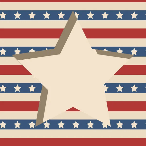 American star frame. — Stock Vector