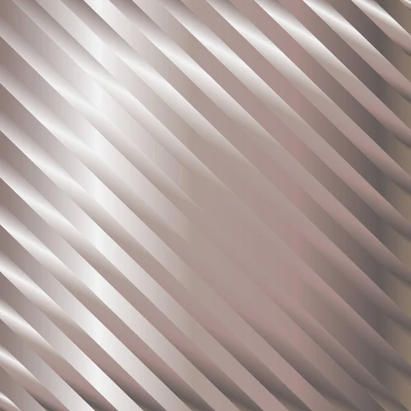 Mued bronze metal gradient diagonal stripes background — Stock Vector