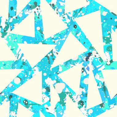 Mavi soyut renk boyalar dikişsiz desen