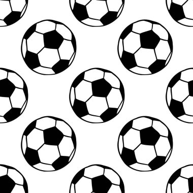 Futbol, futbol topları Dikişsiz desen