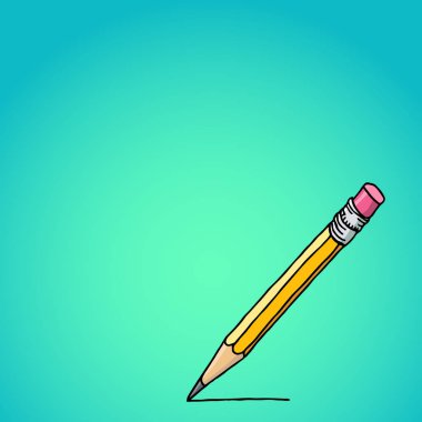 Grafit kalem boş çerçeve arka plan