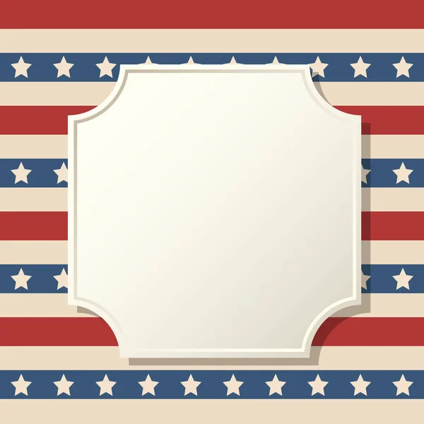 Bingkai latar belakang patriotik Amerika - Stok Vektor