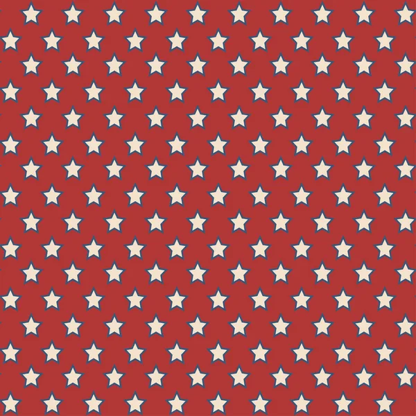 American stars seamless pattern — Stock Vector