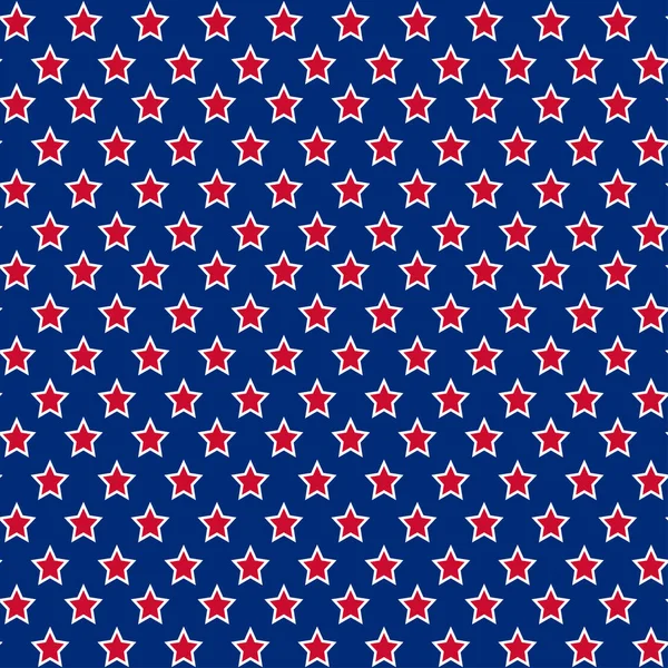 American stars seamless pattern — Stock Vector