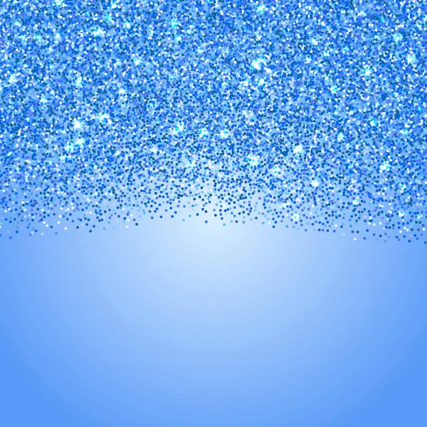 Blauwe glitter textuur rand achtergrond — Stockvector