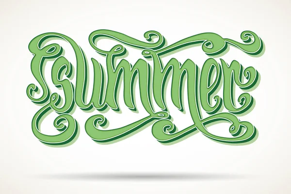 Letras de verano — Vector de stock