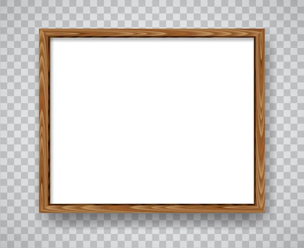 Wood blank frame illustration — Stock Vector