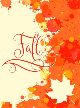 Suluboya sonbahar çerçevesi sonbahar sonbahar kare sonbahar