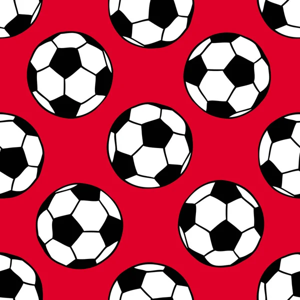 Futebol, bolas de futebol sem costura padrão — Vetor de Stock