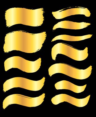 Altın boya konturları çerçeve kümesi