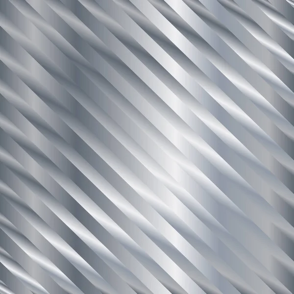 Plata metal gradiente diagonal rayas fondo — Vector de stock