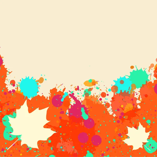 Aquarell-Herbstrahmen — Stockvektor