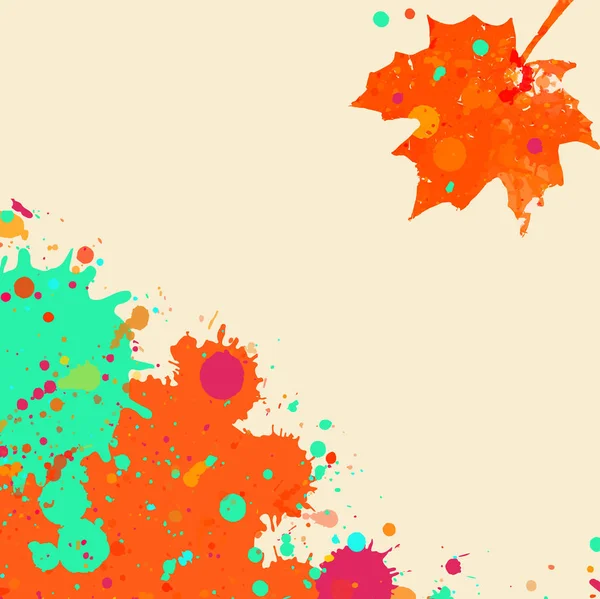 Podzimní akvarel — Stockový vektor