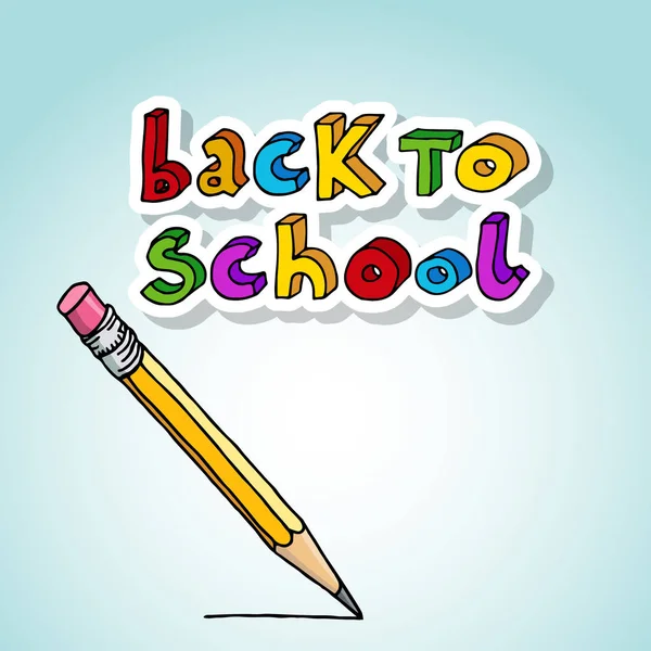 Back to School greetings — Stock Vector