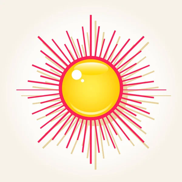 Sol på himlen — Stock vektor
