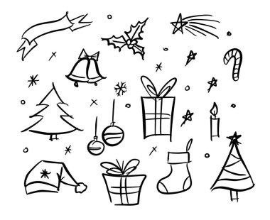 Noel doodle kabataslak elemanları