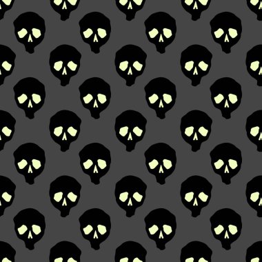 Skulls Halloween kutlama sorunsuz desen