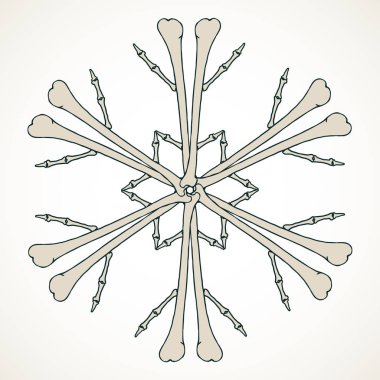 Kemikler neşeli snowlake