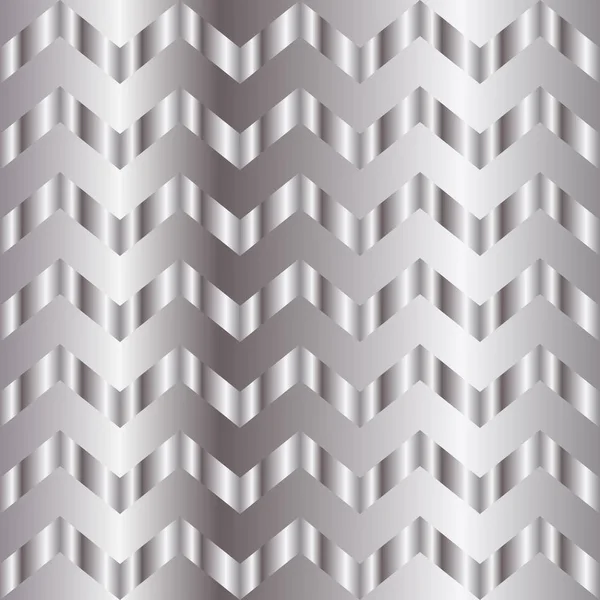 Argent gradient métallique chevron motif fond — Image vectorielle