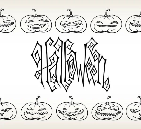Tarjeta de felicitación Halloween — Archivo Imágenes Vectoriales