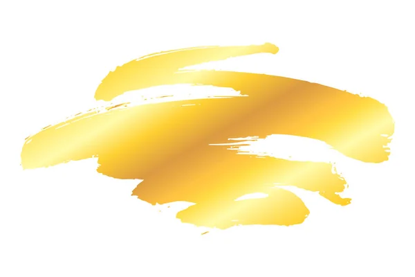 Konstnärlig gyllene färg stroke — Stock vektor