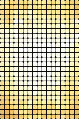 Siyah ve dikey formatta sarı kare fayanslı soyut mozaik arkaplan.