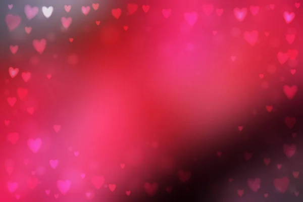 Abstrait Fond Rose Flou Lisse Avec Petites Lumières Forme Coeur — Image vectorielle