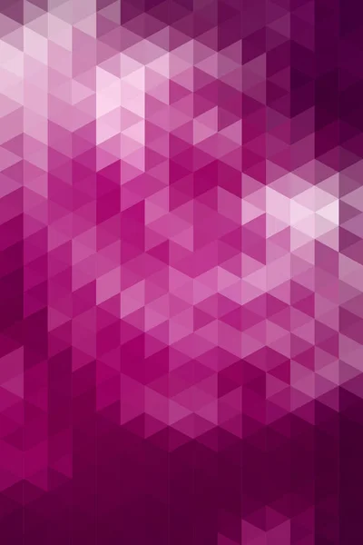 ベクトル抽象幾何学的ピンクの背景の行の三角形 垂直形式で形成 — ストックベクタ