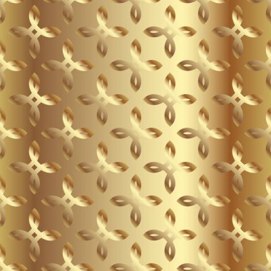 Altın eğimli çiçek deseni. Soyut modern vektör metal arka plan. Parlak metalik duvar kağıdı.