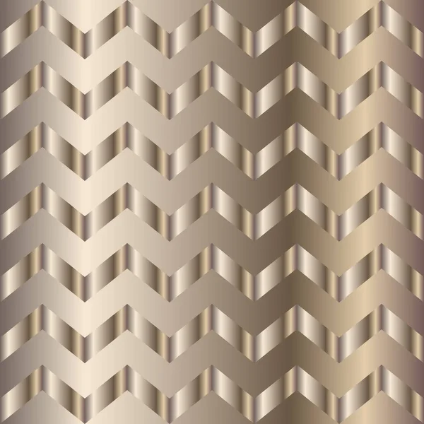 Metalen Gradiënt Chevron Patroon Abstracte Moderne Vectorachtergrond Glanzend Metalen Zigzag — Stockvector