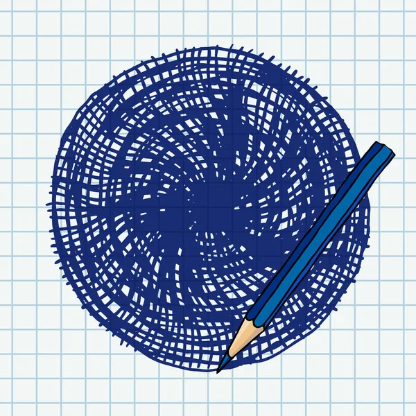 Vektorový Freeform Hladí Prázdný Rámeček Tužku Ručně Kreslený Okraj Ilustrace — Stockový vektor