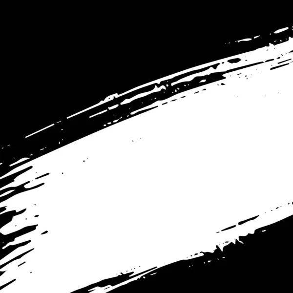 Grunge Artistique Peinture Coup Pinceau Toile Fond Blanc Isolé Sur — Image vectorielle