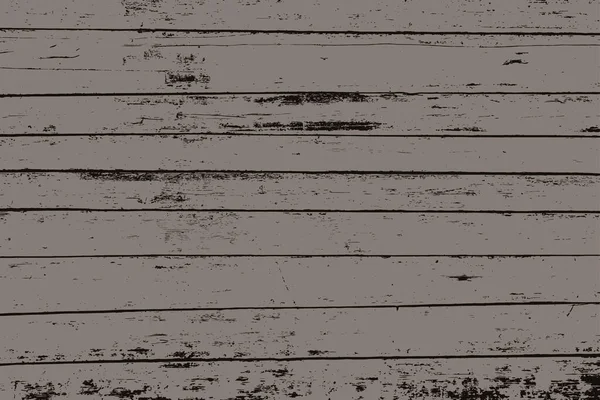 Grunge Holz Überlagert Horizontale Textur Vektorhintergrund Braun Und Schwarz Horizontal — Stockvektor