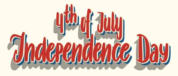 Dzień Niepodległości Stanów Zjednoczonych Element Projektu Kartki Okolicznościowej Amerykańska Patriotyczna — Wektor stockowy