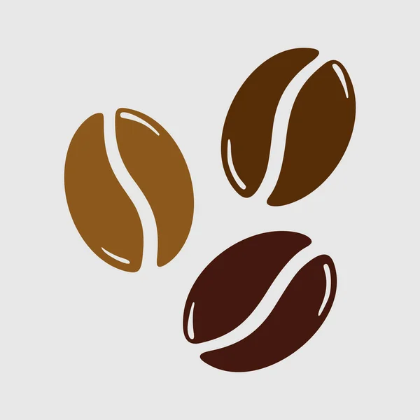 Kavrulmuş Kahve Çekirdekleri Kafein Sembolü Beyaz Arkaplanda Çizimi Grafik Çizimi — Stok Vektör