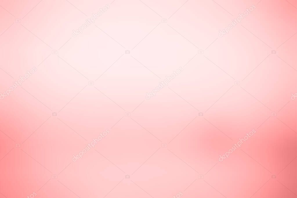 Abstract smooth blur modern background. Neutral vector contemporary backdrop. Light pastel coral pink wallpaper.