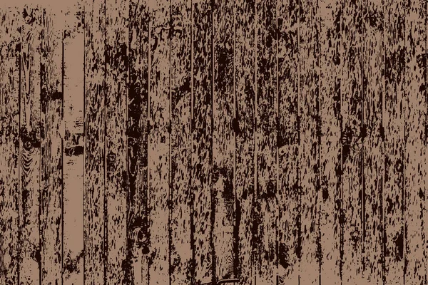 Grunge Marrom Madeira Sobreposição Textura Horizontal Fundo Ilustração Vetorial Formato — Vetor de Stock