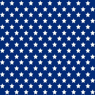 Amerikan vatansever yıldızları parlak kırmızı, mavi ve beyaz desenli. Bağımsızlık günü vektör arkaplanı.