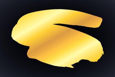 Altın sanatsal boya vuruşu